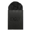 Black Paisley Pre-Folded Pocket Square Puff