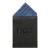 Blue Nights Plain Twill Pre-Folded Pocket Square One Peak