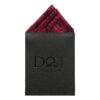 Burgundy Paisley Pre-Folded Pocket Square One Peak