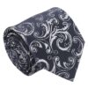 Navy And Dusty Blue Filigree Tie