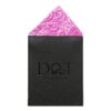 Fuchsia Pink Paisley Pre-Folded Pocket Square One Peak