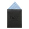 Ice Blue Plain Twill Pre-Folded Pocket Square One Peak