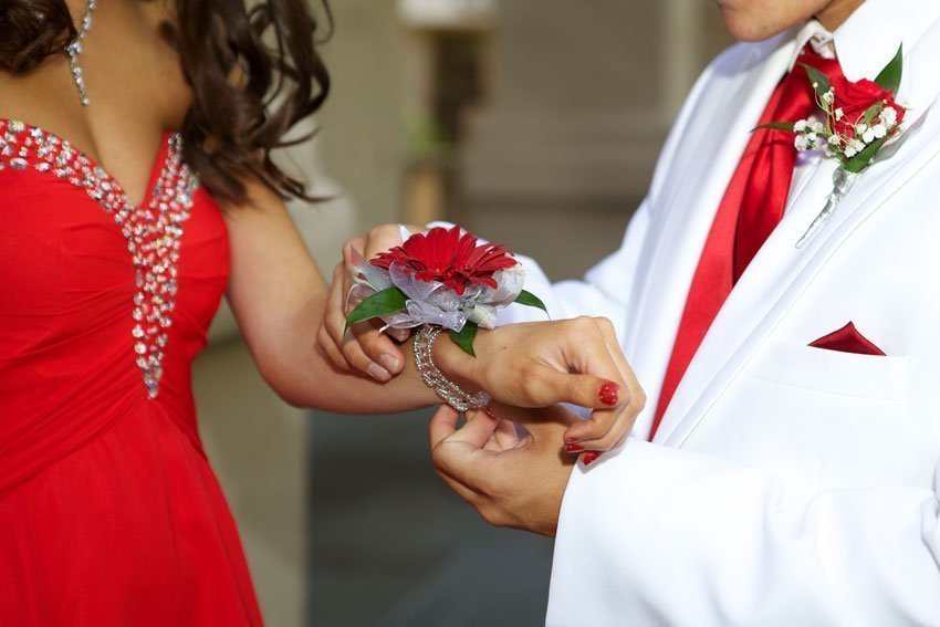 Red Matching Prom Accents