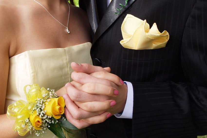 Yellow Matching Prom Accents