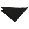 Black Plain Matte Pocket Square