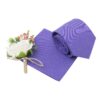 Lilac Plain Matte Tie And Pocket Square Set