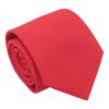 Red Plain Matte Tie