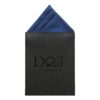 Navy Blue Plain Twill Pre-Folded Pocket Square One Peak