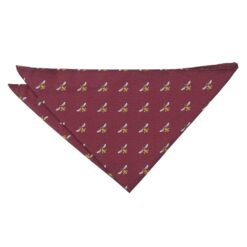 Burgundy Bee Embroidered Pocket Square Burgundy Bee Embroidered Pocket Square