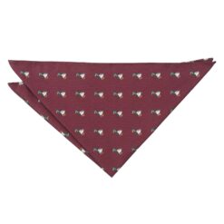 Burgundy Bee Embroidered Pocket Square Burgundy Bee Embroidered Pocket Square