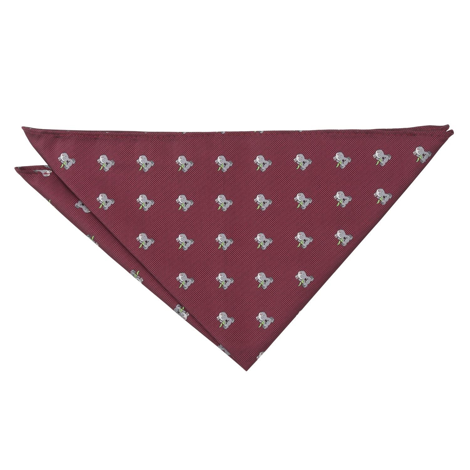 Burgundy Bee Embroidered Pocket Square Burgundy Bee Embroidered Pocket Square