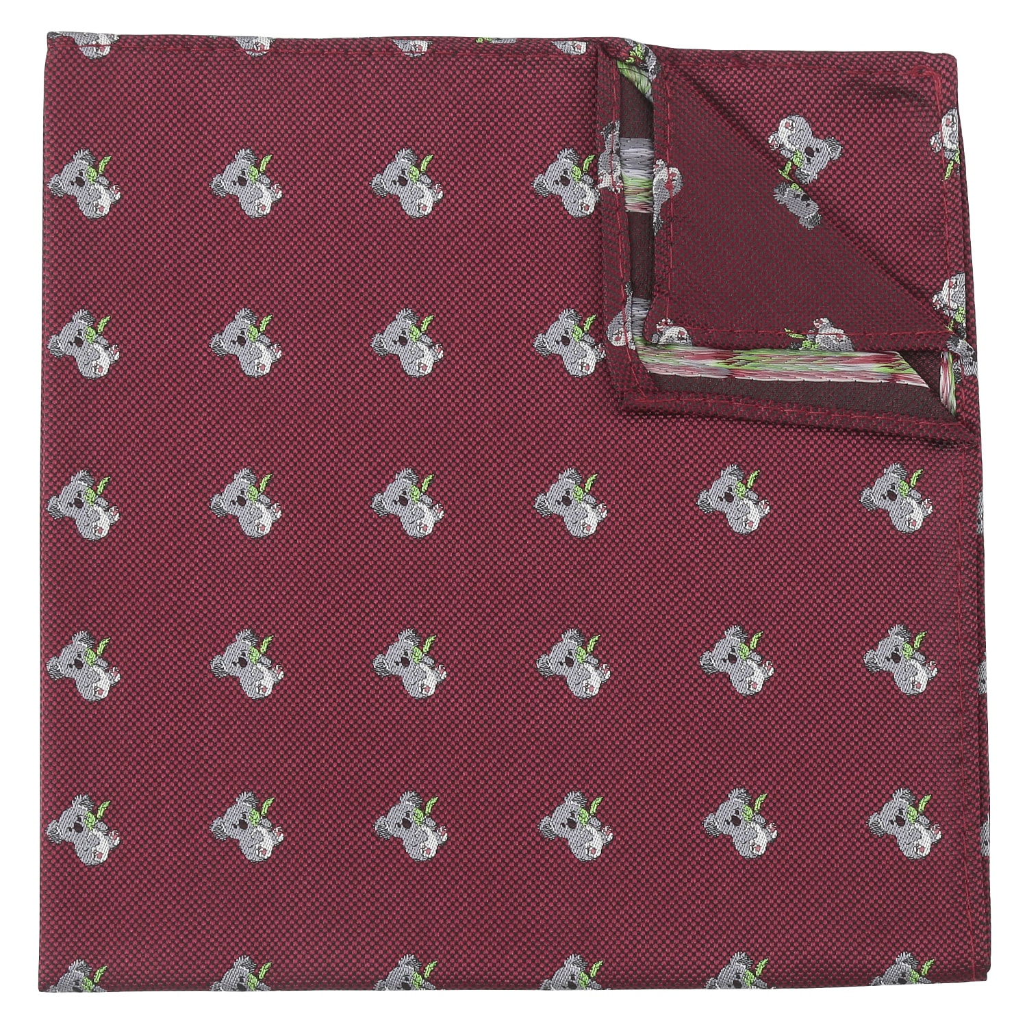 Burgundy Bee Embroidered Pocket Square Burgundy Bee Embroidered Pocket Square