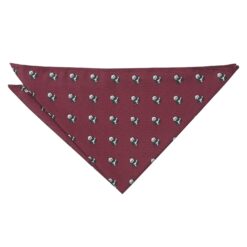 Burgundy Bee Embroidered Pocket Square