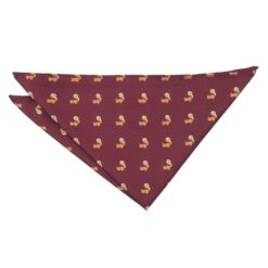 Burgundy Bee Embroidered Pocket Square Burgundy Bee Embroidered Pocket Square