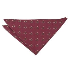 Burgundy Golden Eagle Bird Embroidered Pocket Square Burgundy Golden Eagle Bird Embroidered Pocket Square