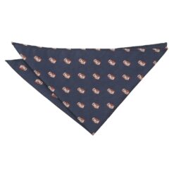 Burgundy Golden Eagle Bird Embroidered Pocket Square Burgundy Golden Eagle Bird Embroidered Pocket Square