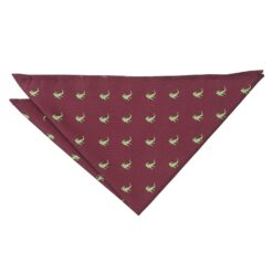 Burgundy Brontosaurus Dinosaur Embroidered Pocket Square Burgundy Brontosaurus Dinosaur Embroidered Pocket Square