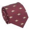 Navy Blue T-Rex Dinosaur Embroidered Tie