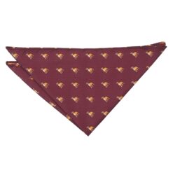 Burgundy Border Terrier Dog Embroidered Pocket Square Burgundy Border Terrier Dog Embroidered Pocket Square