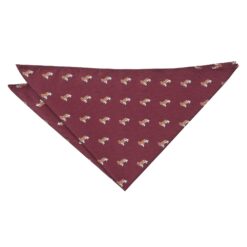 Burgundy Border Terrier Dog Embroidered Pocket Square Burgundy Border Terrier Dog Embroidered Pocket Square