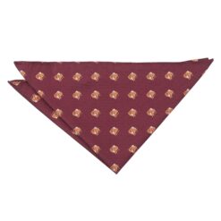 Burgundy Border Terrier Dog Embroidered Pocket Square Burgundy Border Terrier Dog Embroidered Pocket Square
