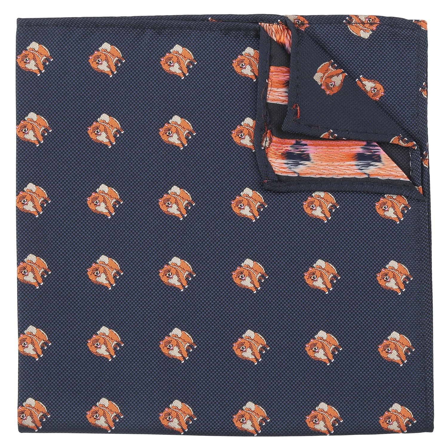 Burgundy Border Terrier Dog Embroidered Pocket Square Burgundy Border Terrier Dog Embroidered Pocket Square