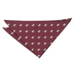 Burgundy Border Terrier Dog Embroidered Pocket Square Burgundy Border Terrier Dog Embroidered Pocket Square