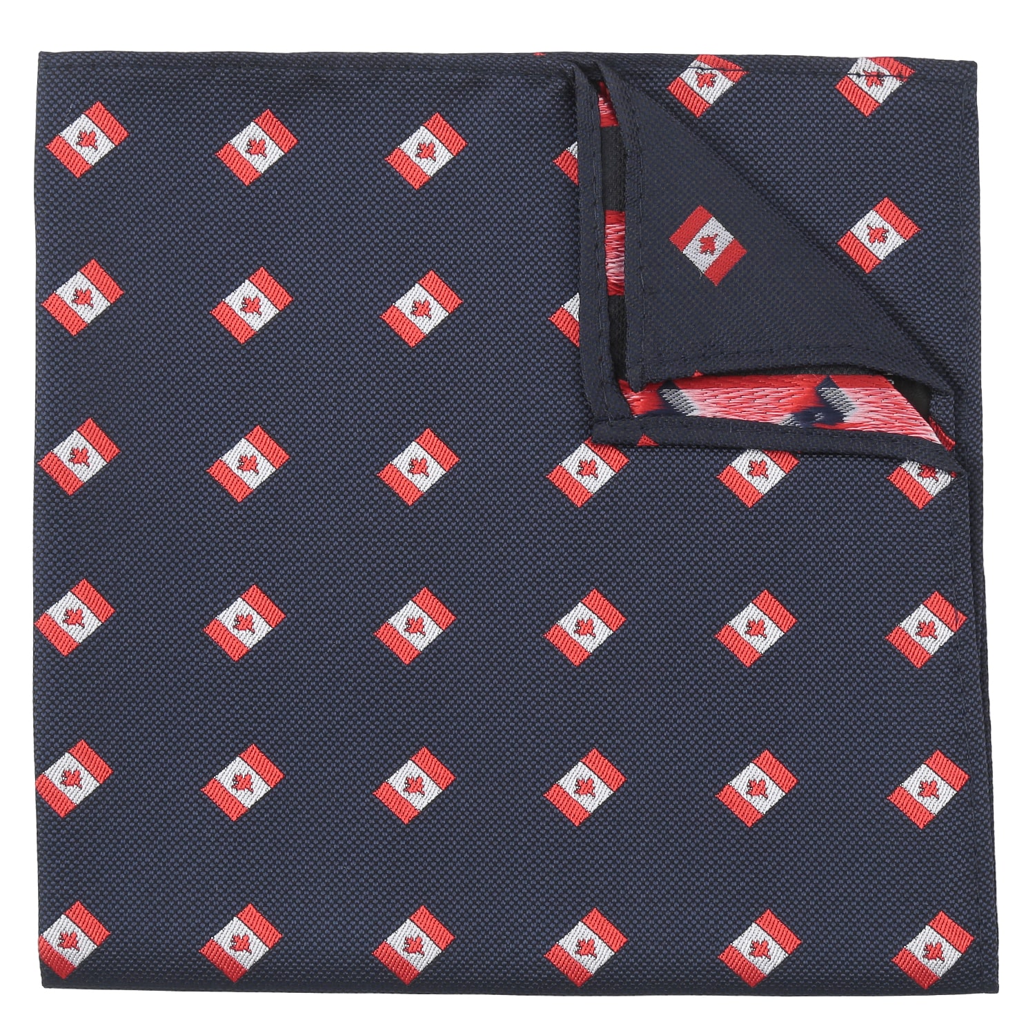 Navy Blue Australian Flag Embroidered Pocket Square Navy Blue Australian Flag Embroidered Pocket Square