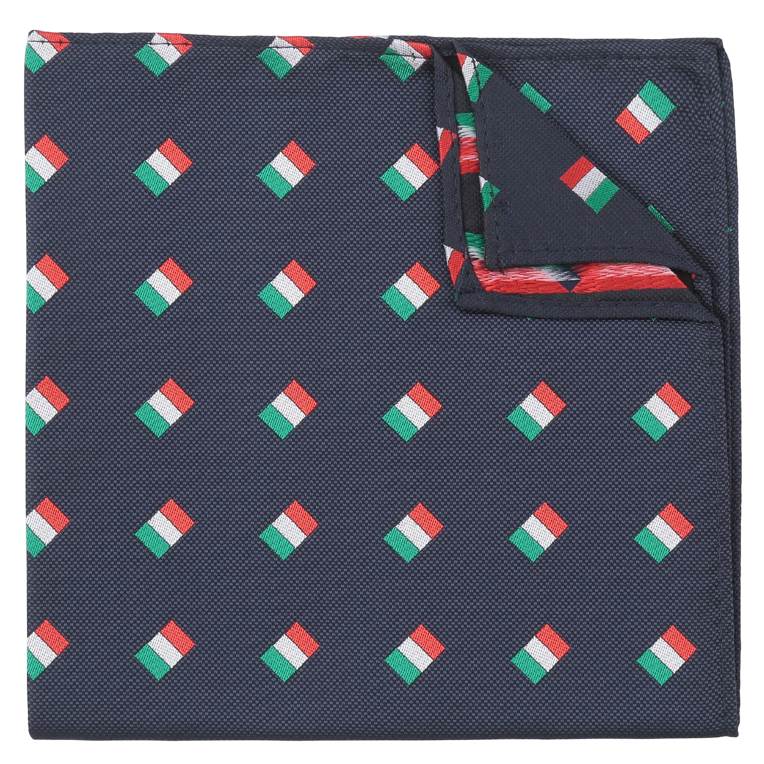 Navy Blue Australian Flag Embroidered Pocket Square Navy Blue Australian Flag Embroidered Pocket Square