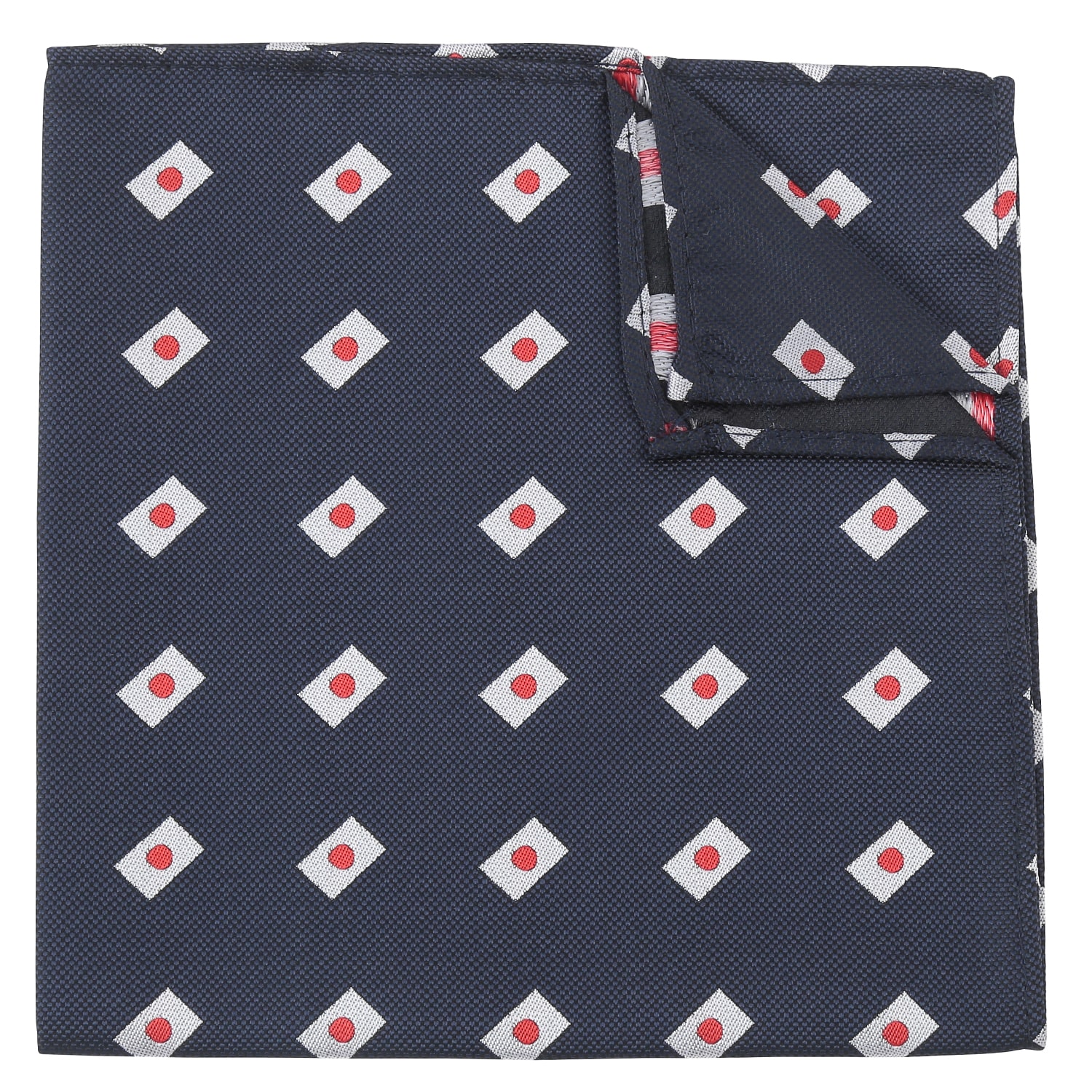 Navy Blue Australian Flag Embroidered Pocket Square Navy Blue Australian Flag Embroidered Pocket Square
