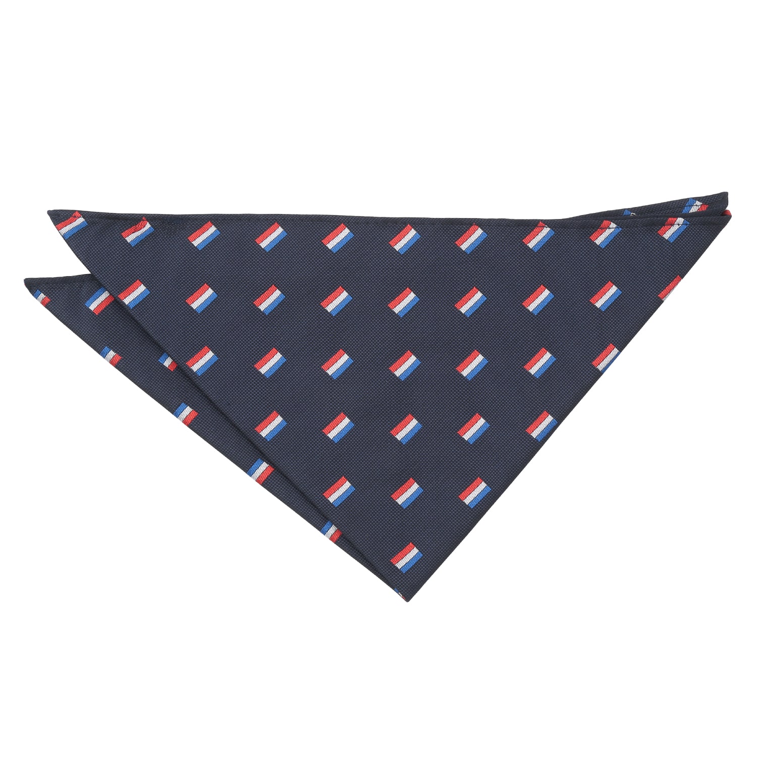Navy Blue Australian Flag Embroidered Pocket Square Navy Blue Australian Flag Embroidered Pocket Square
