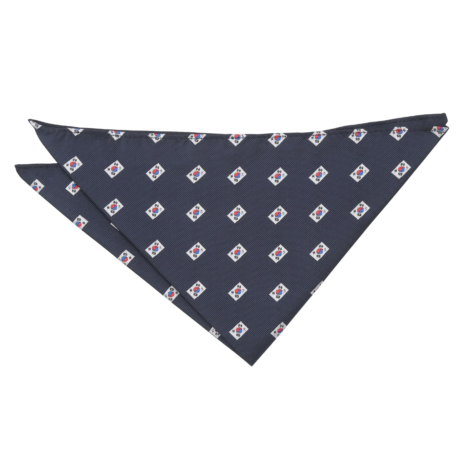 Navy Blue Australian Flag Embroidered Pocket Square Navy Blue Australian Flag Embroidered Pocket Square