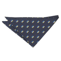 Navy Blue Australian Flag Embroidered Pocket Square Navy Blue Australian Flag Embroidered Pocket Square