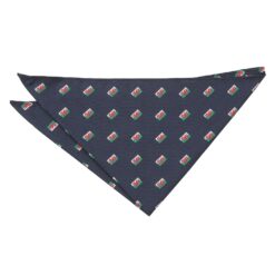 Navy Blue Australian Flag Embroidered Pocket Square Navy Blue Australian Flag Embroidered Pocket Square