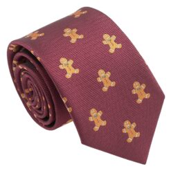 Burgundy Gingerbread Regular Tie for Boys Burgundy Gingerbread Regular Tie for Boys