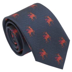 Navy Blue Reindeer Regular Tie for Boys Navy Blue Reindeer Regular Tie for Boys