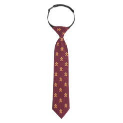 Burgundy Gingerbread Elasticated Tie For Boys Burgundy Gingerbread Elasticated Tie For Boys