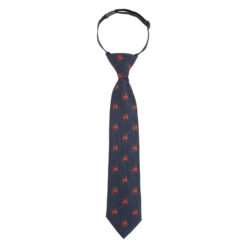 Navy Blue Reindeer Elasticated Tie For Boys Navy Blue Reindeer Elasticated Tie For Boys