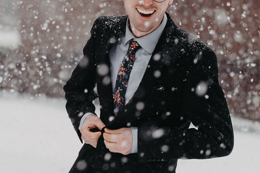 Skinny Tie On Winter