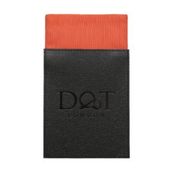Terracotta Orange Plain Twill Pre-Folded Pocket Square Fold