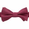 Burgundy Plain Twill Pre-Tied Bow Tie for Boys