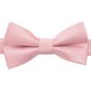 Dusty Pink Plain Twill Pre-Tied Bow Tie for Boys