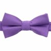 Mauve Purple Plain Twill Pre-Tied Bow Tie for Boys