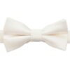 Pearled Ivory Plain Twill Pre-Tied Bow Tie for Boys