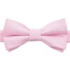 Rose Quartz Plain Twill Pre-Tied Bow Tie for Boys
