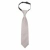 Desert Taupe Plain Twill Elasticated Tie For Boys