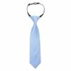 Dusty Blue Plain Twill Elasticated Tie For Boys