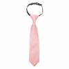 Dusty Pink Plain Twill Elasticated Tie For Boys
