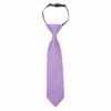 Lilac Plain Twill Elasticated Tie For Boys