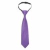 Mauve Purple Plain Twill Elasticated Tie For Boys